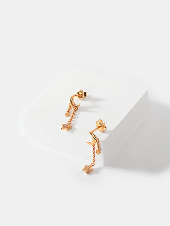 Magic in the Milky Way Earrings in Gold Plated 925 Silver