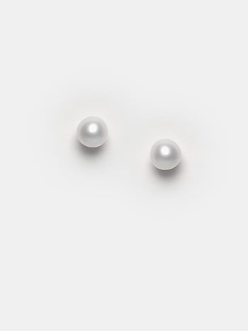 A Pearl Of Love (6mm) Earrings in 925 Silver