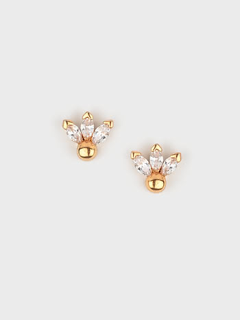 Mistletoe Mood Earrings in Gold Plated 925 Silver