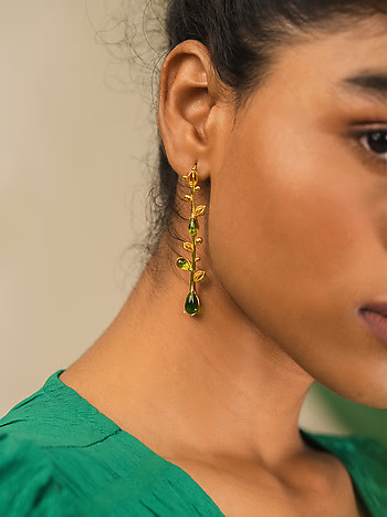 Rufida Bloom Earrings in Gold Plated 925 Silver