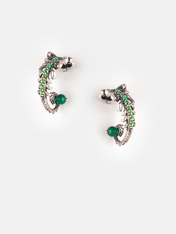 Unlearn Oxidized Earrings in 925 Silver