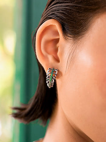 Unlearn Oxidized Earrings in 925 Silver