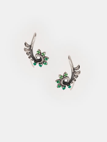 Release Oxidized Earrings in 925 Silver