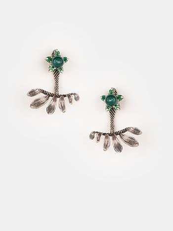 Let Go Oxidized Earrings in 925 Silver