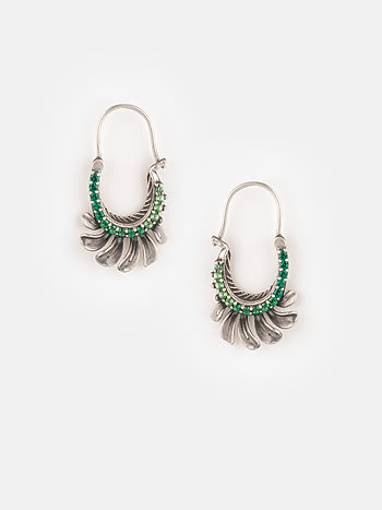 Unveil Oxidized Earrings in 925 Silver