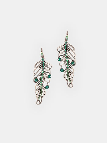 Unravel Oxidized Earrings in 925 Silver