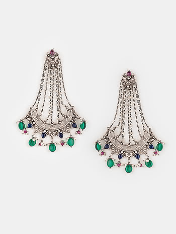 Feeling Shundor Oxidised Earrings in 925 Silver