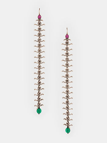 Feeling Manoharam Oxidised Earrings in 925 Silver