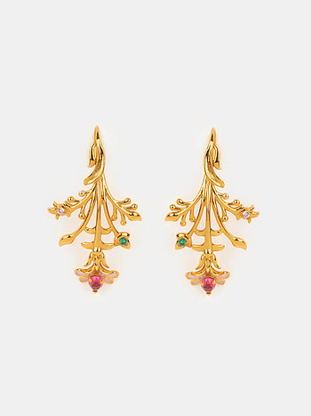 Matchmaking Maasi Earrings in Gold Plated 925 Silver