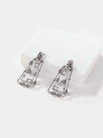 Matilda Earrings in Oxidised 925 Silver