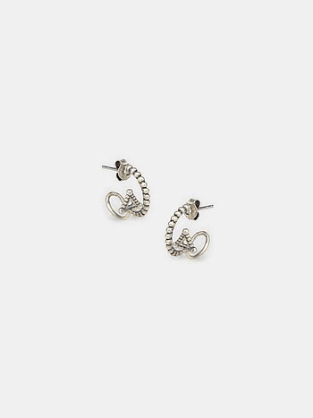 Amazement Hoop Earrings in Oxidised 925 Silver