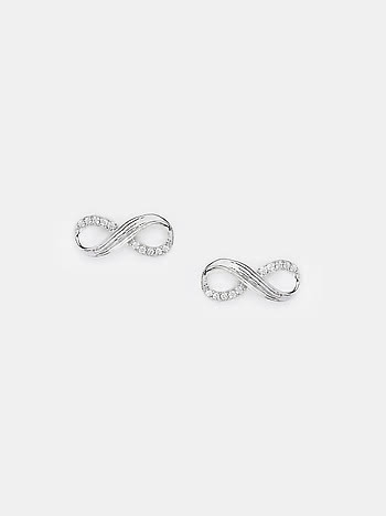 Infinite Joy Earrings in Rhodium Plated 925 Silver