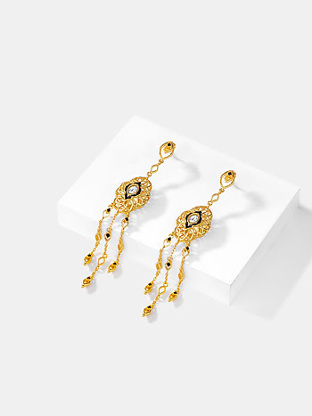 Queen of Collaboration Earrings in Gold Plated 925 Silver