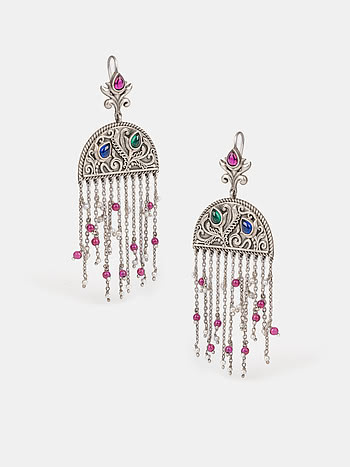 Feeling Haseen Oxidised Earrings in 925 Silver