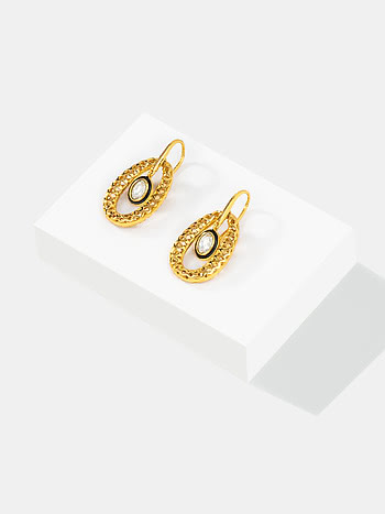 Queen of Great Ideas Earrings in Gold Plated 925 Silver