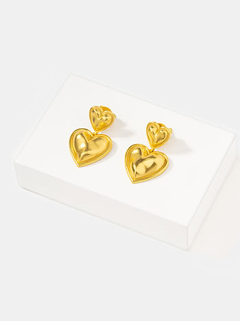 You and Your Clumsy Spills Dangler Earrings in Gold Plated 925 Silver