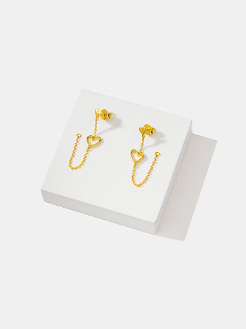 You and Your Off-tune Humming Earrings in Gold Plated 925 Silver