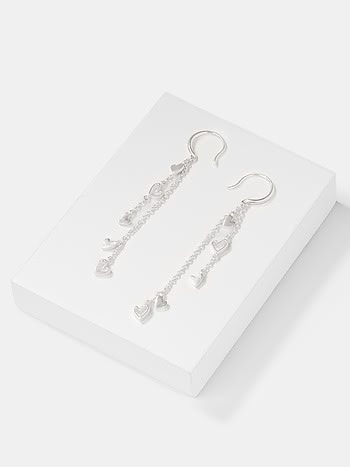 You and Your Restless Fidgeting Heart Earrings in 925 Silver
