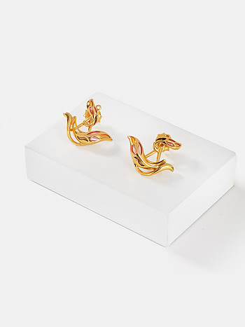 Forged by Failure Earrings in Gold Plated 925 Silver