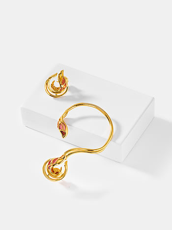 Forged by Hardships Earcuffs in Gold Plated 925 Silver