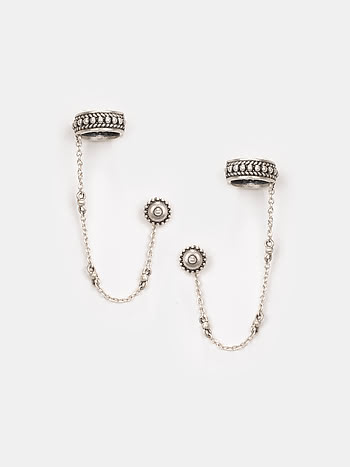 Zest Earrings in Oxidised 925 Silver