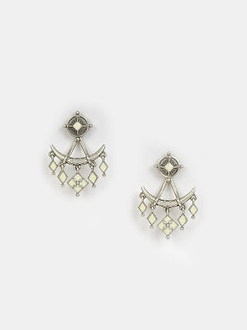 Rudra Earrings in Oxidised 925 Silver