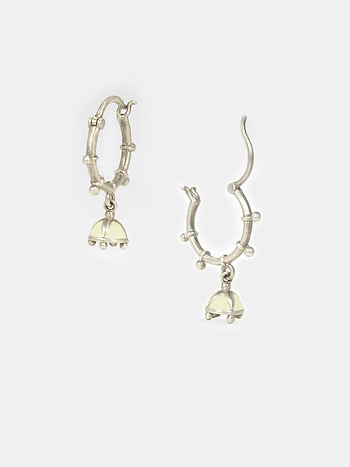 Trikon Hoop Earrings in Oxidised 925 Silver