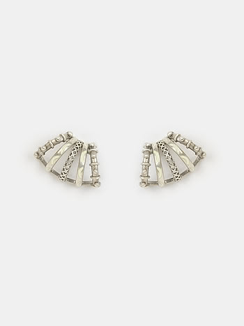 Shreni Stud earrings in Oxidised 925 Silver
