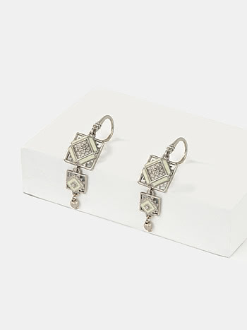 Chaupad Dangler Earrings in Oxidised 925 Silver