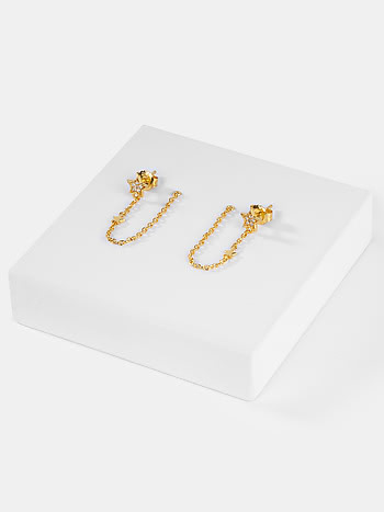 A Star is Born Earrings in Gold Plated 925 Silver