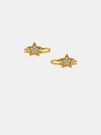 Starry Eyed Earrings in Gold Plated 925 Silver