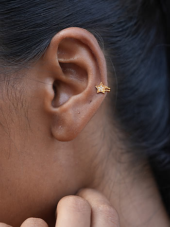 Starry Eyed Earrings in Gold Plated 925 Silver