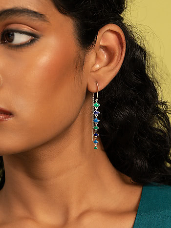 Owning My Goofy Self Sui Dhaga Earrings Crafted in 925 Silver