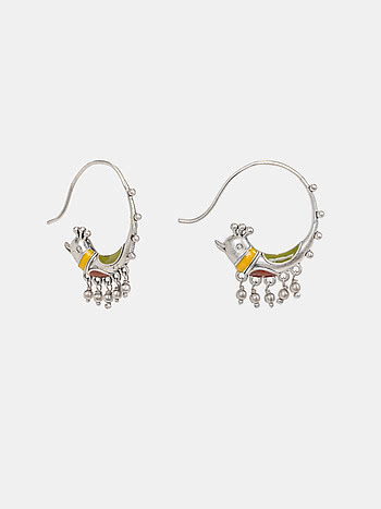 Paakhi Hoop Earring Crafted in Oxidised 925 Silver