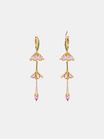 Nakhrewali Aunty Earrings in Gold Plated 925 Silver