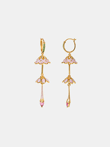 Nakhrewali Aunty Earrings in Gold Plated 925 Silver