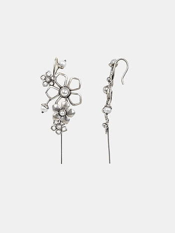 Betty F Earcuffs in 925 Oxidised Silver