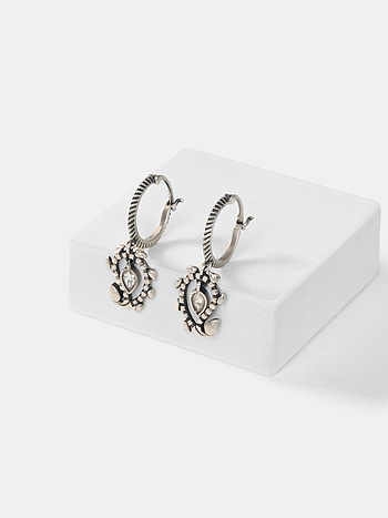 Chulbul Earrings in 925 Oxidised Silver