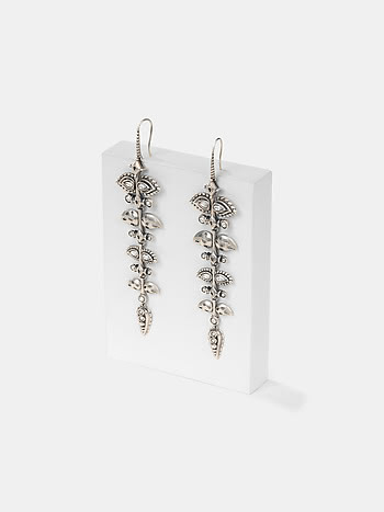 Sajna Sawarna Earrings in 925 Oxidised Silver