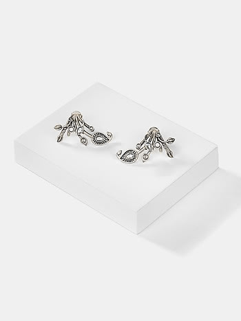 Khil Khil Earrings in 925 Oxidised Silver