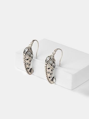 Jashn Earrings in 925 Oxidised Silver