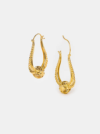 Golden Snitch Earrings in Gold Plated 925 Silver