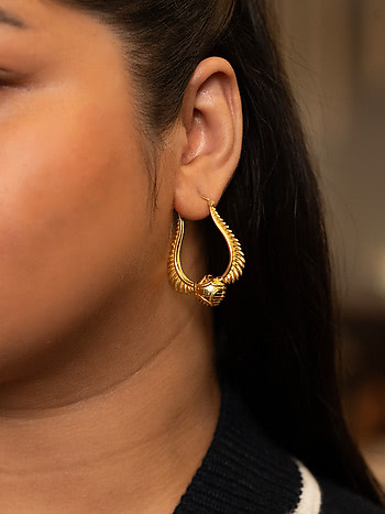 Golden Snitch Earrings in Gold Plated 925 Silver