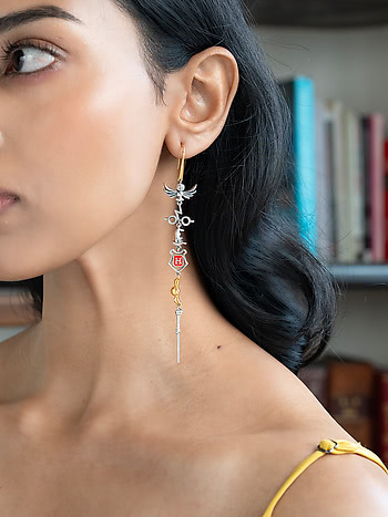 Harry Potter Charm Earrings in 925 Silver