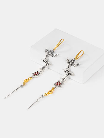 Harry Potter Charm Earrings in 925 Silver