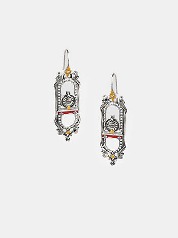 Hogwarts Express Earrings in 925 Silver