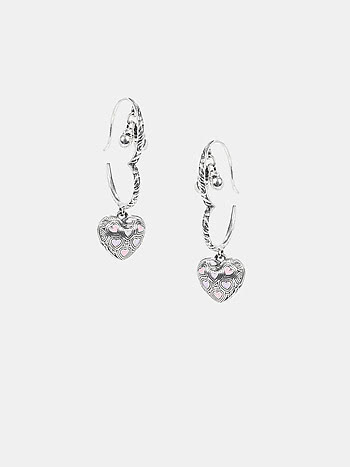Bring in the Memories Heart Earrings in 925 Silver