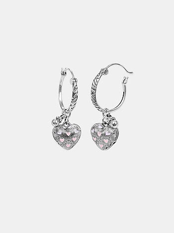 Bring in the Warmth Heart Earrings in 925 Silver