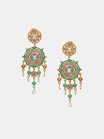 Shaadi Shringar Earrings in Gold Plated 925 Silver