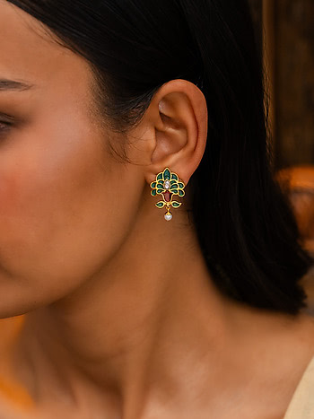 Yaadon Ki Baarat Earrings in Gold Plated 925 Silver